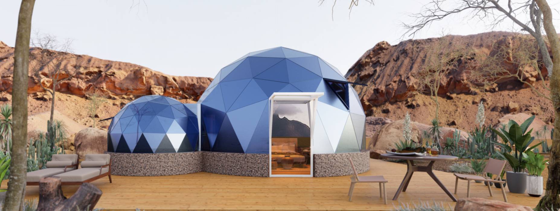 松滋市球形智能光伏玻璃星空房